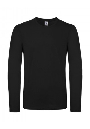 Μακρυμάνικο μπλουζάκι ανδρικό (B&C Ε150 LSL) μάυρο